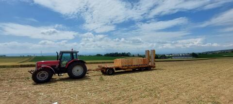 Vermiete Tieflader! Landw. Transporte!