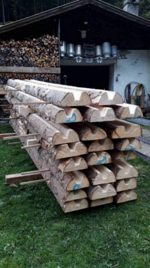 Holzrinnen für Forstwege