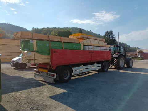 Lkw-Anhänger Ballenanhänger