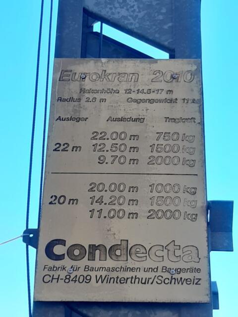 Baukran Condecta