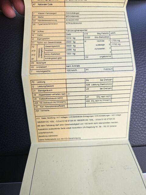 Böckmann Abschleppanhänger