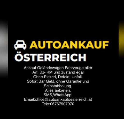 Autoankauf von Gebraucht- und Unfallwagen, alle Marken