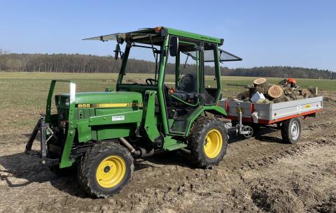 John Deere 855 Allrad Frontlader, hydr., Zapfwelle