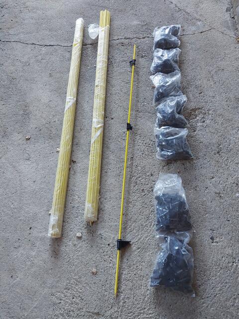 Fiberglaspfähle 1,6 m NEU