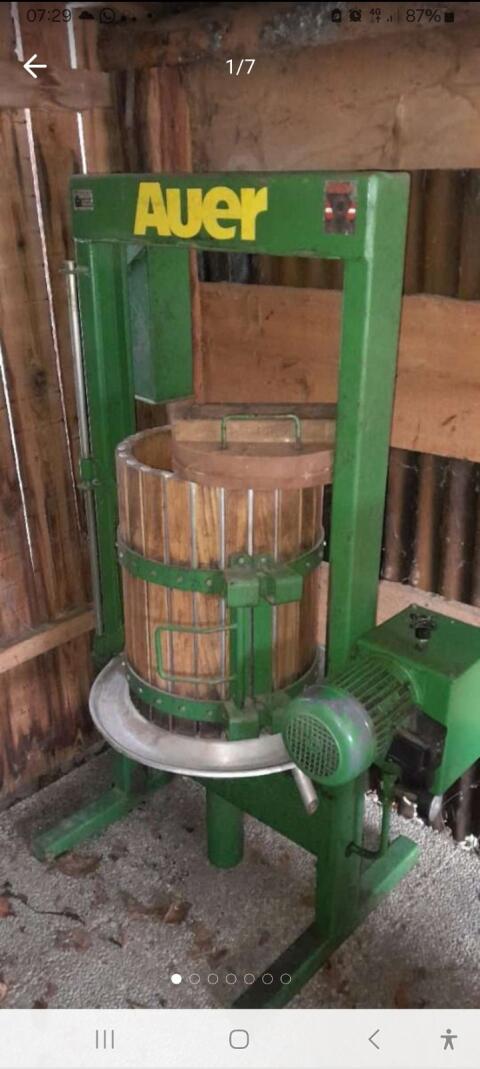 Mostpresse mit Obstmühle