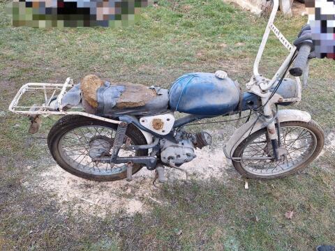 Puch in blau