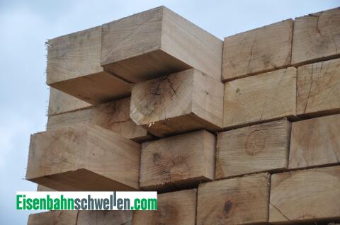 Eichenschwellen, Eisenbahnschwellen 15 x 26 x 260 cm