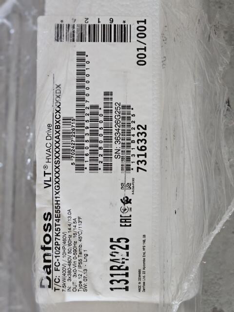 Danfoss 7,5 kW Frequenzimrichter neu OVP