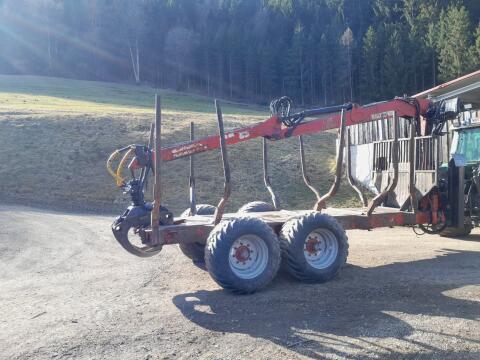 Rückewagen mit Penz-Kran 5.75H