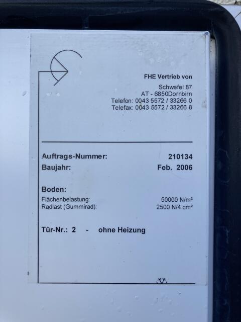 •	Kühlraumtür, Kühlzellentür