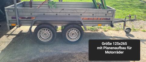 2Achsanhänger mit Plane