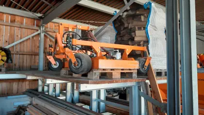 Mähwerk mit Mähcontainer