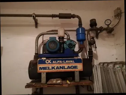 Alfa-Laval Melkanlage, Vakuumpumpe