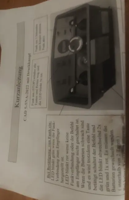 Funkfernsteuerung für Seilwinde