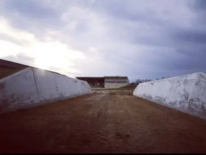 Fahrsilo,Traunstein,Silowände