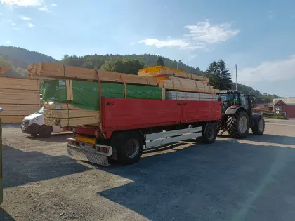 Lkw-Anhänger Ballenanhänger