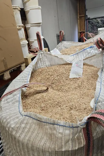 Sägespäne Hartholz Buche und Esche