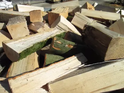 Brennholz, Kaminholz, 33 cm, Waldfrisch gespalten , feucht