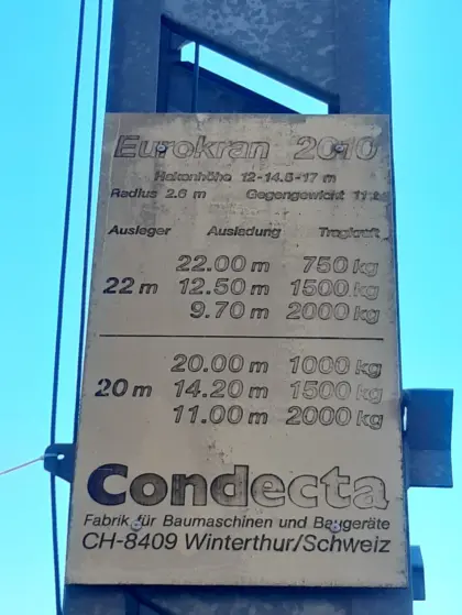 Baukran Condecta