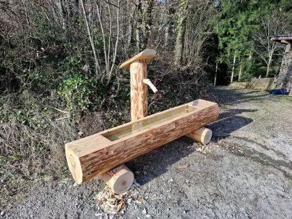 Holzbrunnen Brunnentrog Wassertrog