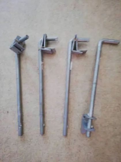 Bodenschieber Torriegel feuerverzinkt 400 mm