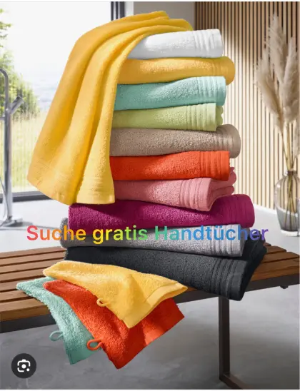 Suche gratis alte Handtücher, aber nur zugesendet