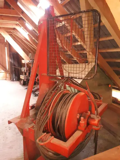 Seilbahn Traktor mit Koller Laufwagen