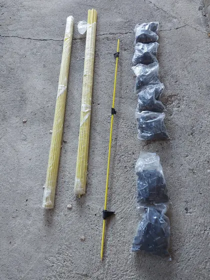 Fiberglaspfähle 1,6 m NEU