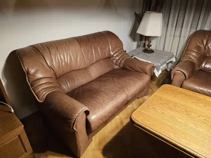 Wohnlandschaft Ledercouches