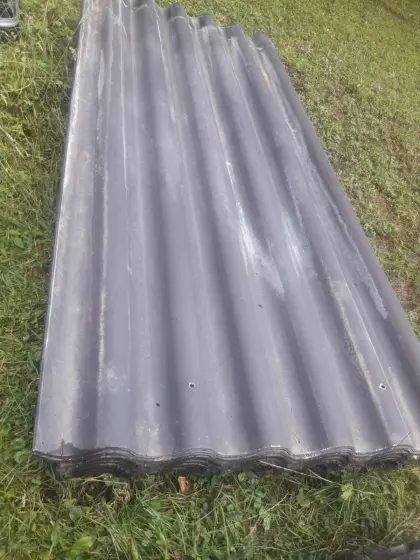 Welleternit P6, Farbe schwarz/grau, 2,5 m