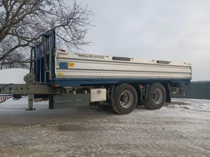 Meiller MZDAL 18/L Baumeisterkipper Kipptieflader neuwertig!