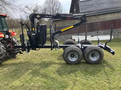 Rückewagen, Forstanhänger, Forstkran Palms K400