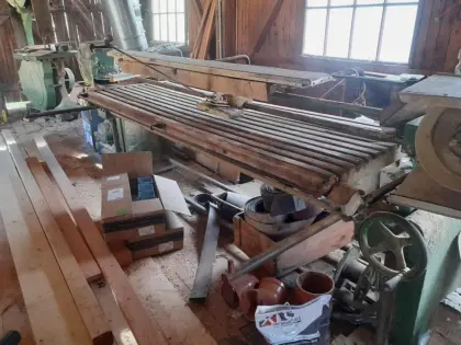 Langbandschleifmaschine - restaurierungsbedürftig