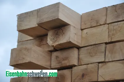 Eichenschwellen, Eisenbahnschwellen 15 x 26 x 260 cm