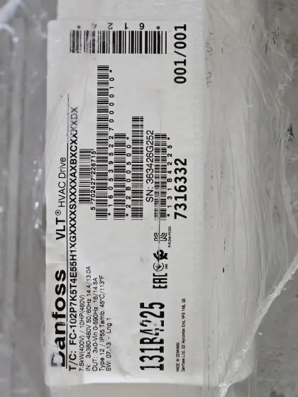 Danfoss 7,5 kW Frequenzimrichter neu OVP
