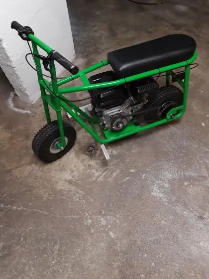 Minibike Eigenbau mit Anhänger