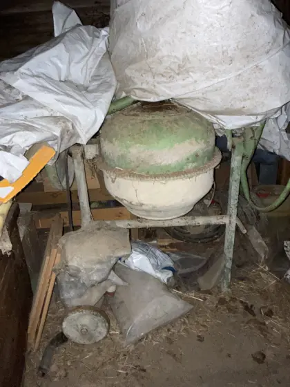 Alter Betonmischer, Mörtelmischer