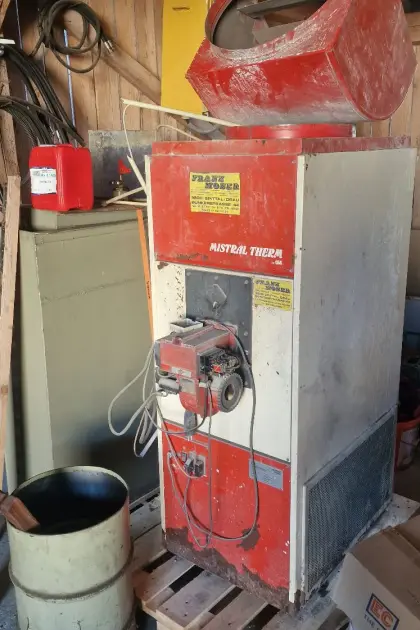 Werkstattheizung mit Öltank