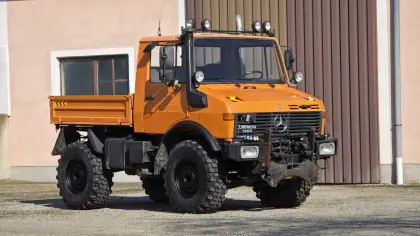 Mercedes UNIMOG U1400 - inkl. HAUER Frontlader (Pickerl neu)