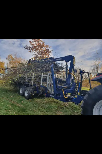 Rückewagen Scheifele 6,5 m Kran Fernbedienung