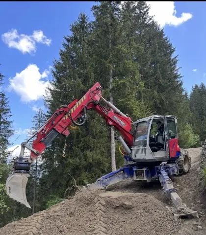 Verkaufe gut erhaltenen Schreitbagger inkl. Zubehör