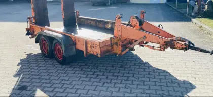 Tieflader Bagger Anhänger Minibagger