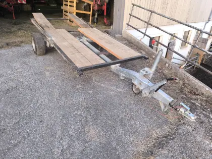 Baggertransporter, Anhänger gebremst