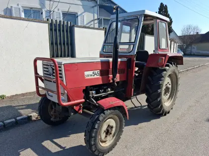 Steyr 545 mit Anhänger Fa. Brantner