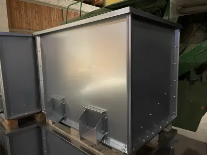 Getreidekiste Saatgutbehälter Belüftungssilo verzinkt