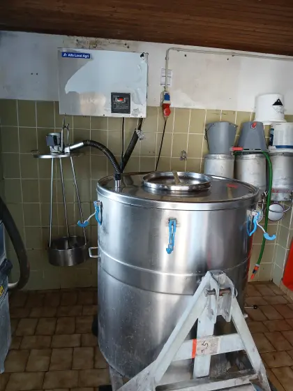 Milchtank mit Alfa Kühlung