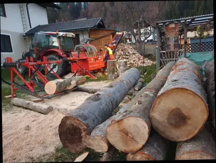 Brennholz spalten Krpan Sägespalter