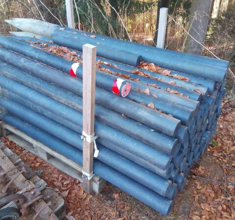 Recyclingpfosten mit 2 m und 10 cm Stärke, Recyclingsteher