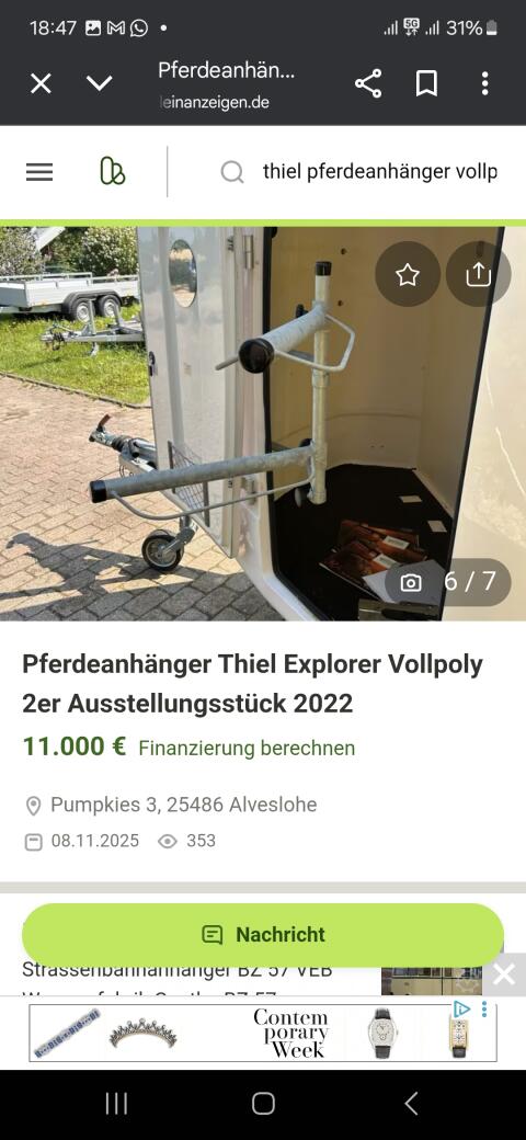 Pferdeanhänger Thiel