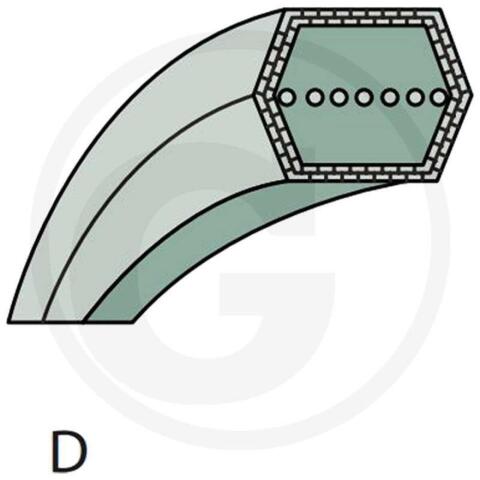MTD Keilriemen Ersatz für 754-0443 Mähdeckriemen
